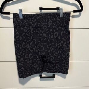 Gymshark Stylish Black Leopard Print Shorts
